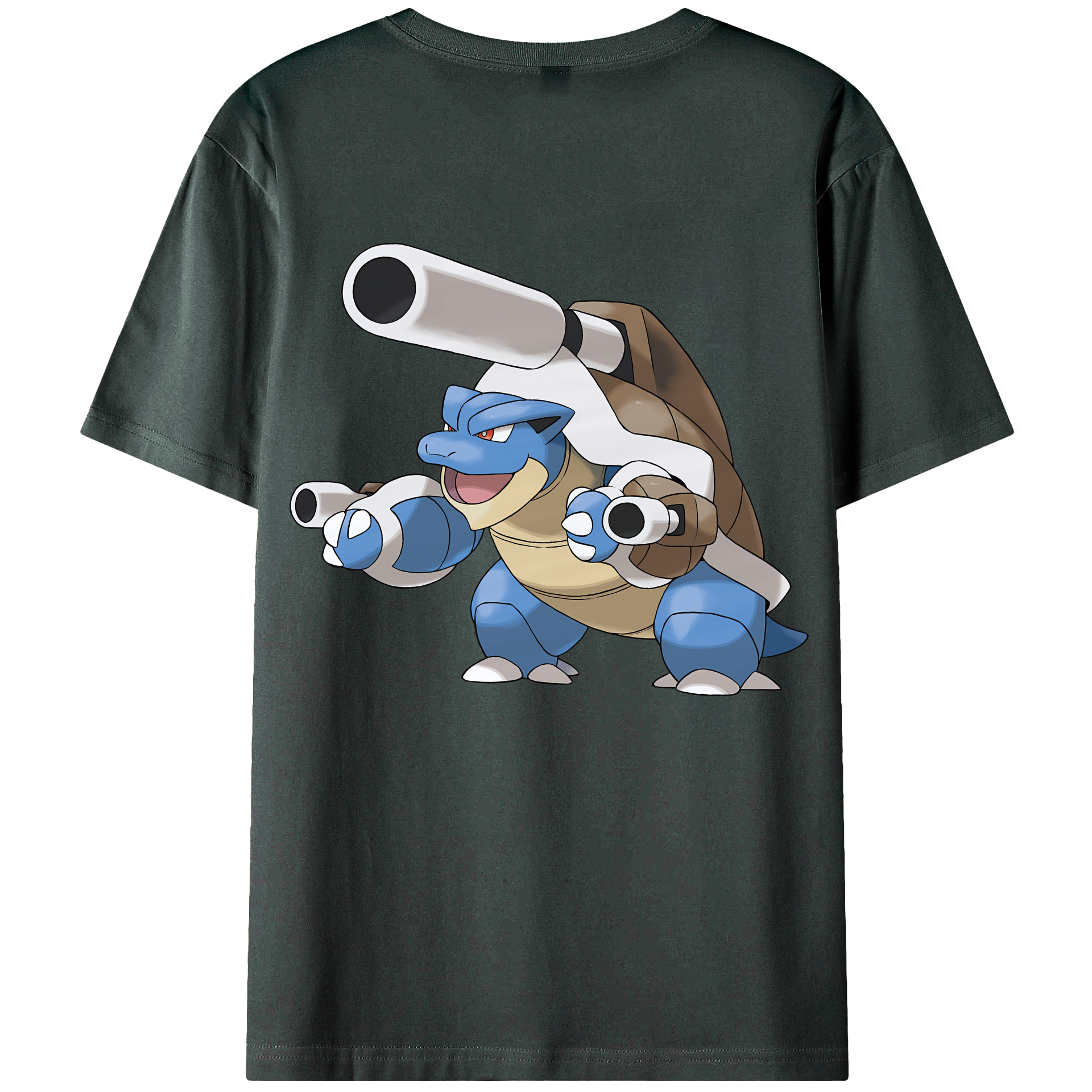 （画像用） ポケットモンスター Pokémon 綿100％ メンズ半袖Tシャツ（バックプリント） 通気性